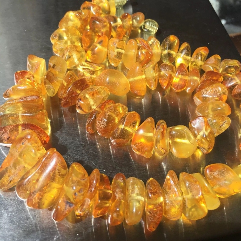 Amber Necklace Butterscotch Egg Yolk